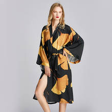 Long Sleepwear Short Lady Long Sleeve Kimono Bathrobe Gown Nightgown Clothes Nightwear Intimate Lingerie Homewear 2024 - buy cheap