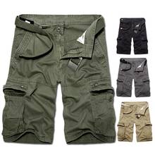 Men Shorts Outdoor Fashion Summmer Casual Shorts Men Casual Solid Color Breathable Multi Pockets Short Cargo Pants Beach Shorts 2024 - buy cheap