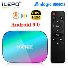 Dispositivo de TV inteligente HK1 BOX 8K, decodificador con Amlogic S905X3, 4GB, 128GB, 32GB, Android 9, 1000M, Wifi Dual, 1080P, 4K, Google Play 2024 - compra barato