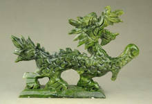 100% Exquisite natural jade Handmade hand-carved dragon statues 2024 - buy cheap