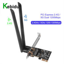 2.4Ghz/5Ghz 1200Mbps PCIe Wireless Wifi LAN Network Card 5G Dual Band PCI Express Wifi Adapter for Gaming Realtek RTL8812AE 2024 - buy cheap