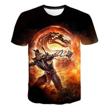 3D Mortal Kombat T-Shirt Men's Women's 2021 Fighting Games Children's T-Shirt Short Sleeve Boys Girls Kids Tops 2024 - buy cheap