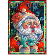 Kits de bordado de diamantes santa claus pintura artística de diamante completo 5d diy pintura de diamantes mosaico de diamante redondo cuentas cuadradas, YG1924 2024 - compra barato