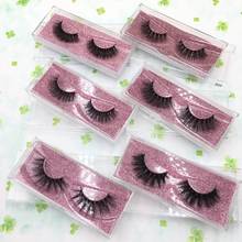 Regular 3d mink eyelashes 6pairs/lot free box glitter cards 100% hand made eye lash 2024 - buy cheap