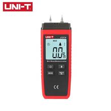 Mini medidor de umidade digital UNI-T ut377a, medidor de 2-40% materiais de madeira teste de umidade, madeira úmida detector, 2 pinos, luz de fundo lcd 2024 - compre barato