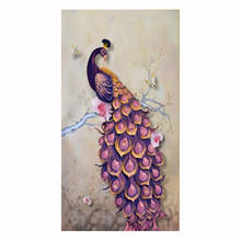 Pintura de diamante punto de cruz "Animal Pavo Real" 5D completo cuentas cuadradas Daimond pintura Kit diamante bordado arte Hecho A Mano regalo H10 2024 - compra barato