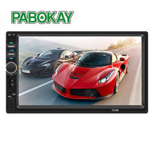 Автомобильный видеоплеер FS 7018B, 7-дюймовый мультимедийный плеер с сенсорным экраном, MP5, USB, FM, Bluetooth, с камерой заднего вида, 2 Din 2024 - купить недорого
