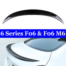 Spoiler traseiro para carro, em fibra de carbono, para bmw 6 series gran coupe f06 e f06, m6, 640i, 650i 2024 - compre barato