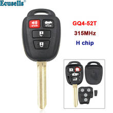 3+1/4 buttons Remote key FOB 315MHZ with H Chip for Toyota Highlander Rav4 Tundra Sequoia 2014-2018 FCC ID :GQ4-52T 2024 - buy cheap