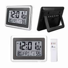 Digital Alarm Clock Desktop Wall Clock Calendar Temperature LCD Display Screen Time Clock 2* AA Battery For Room Decoration 2024 - buy cheap