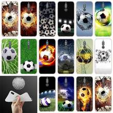 Силиконовый чехол огненный футбольный мяч для Huawei Mate 30 20 10 Lite pro 20X 30lite Cover nova 5i 5z 4 3 3i Fashion Cases 20X чехол Fashion Cases 2022 - купить недорого