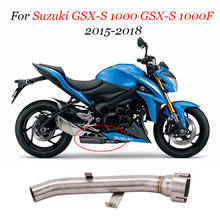 Выхлопная труба GSXS1000 GSX S1000F, из нержавеющей стали, для Suzuki GSX-S 1000, GSX-S, 1000F, 2015, 2016, 2017, 18 2024 - купить недорого