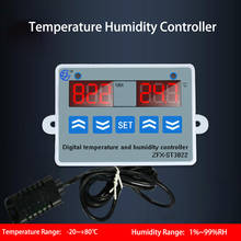 Контроллер температуры и влажности ZFX-ST3022, инкубатор с двойным цифровым дисплеем для охлаждения холодильника 2024 - купить недорого