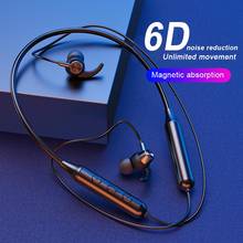 Headset magnético tws 5.0 bluetooth, fone de ouvido compatível com bluetooth, graves estéreo 6d, fones de ouvido sem fio para esportes, headset com ruído e microfone 2024 - compre barato