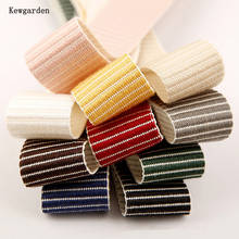 Kewgarden 1" 1.5" 10mm 25mm 38mm Stripe Grosgrain Ribbon Handmade Tape DIY Hair Bow tie Accessories Packing Webbing 10 Yards 2024 - buy cheap
