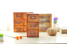 Zakka-armario de almacenamiento retro de madera para comestibles, pequeño armario de almacenamiento con acabado de madera maciza antigua, JL 0949, 1 ud. 2024 - compra barato