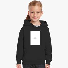 Kids Merch A4 Hoodies Girl's Autumn Winter Long Sleeve Fleece Hooded Sweatshirts Casual Loose Unisex Thicked Pullovers 2024 - buy cheap