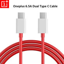 Cable USB OnePlus 8T Pro 6.5A tipo C a tipo C, PD, carga rápida de tablero de urdimbre para 1 + Oneplus 7T 8 8T Pro 6 6T 5 5T Nord N10 Pro 2024 - compra barato