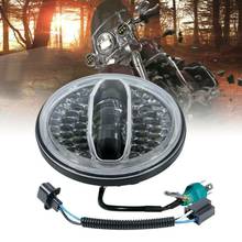 7'' 108W LED Round Headlight Fit For Jeep Wrangler JL W/ Bracket 18-19 For Harley Touring 94-13 2024 - buy cheap