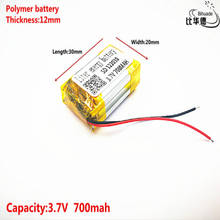 Good Qulity 3.7V,700mAH,122030 Polymer lithium ion / Li-ion battery for TOY,POWER BANK,GPS,mp3,mp4 2024 - buy cheap