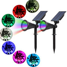 Solar Garden Light LED Spotlight 7 Colors Changing Color Outdoor Waterproof Solar Lamp Landscape Lighting Led Spot Lights 2024 - buy cheap