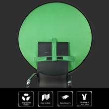 Pano de fundo fotográfico para cadeira, tela verde, portátil, refletor dobrável para o bebê, acessórios para fotografia 2024 - compre barato