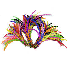 50 unids/lote plumas de la cola de gallo Natural plumas de pollo 25-40 cm para manualidades boda fiesta decoración del hogar artesanía penacho 2024 - compra barato