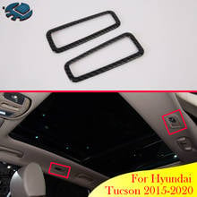 For Hyundai Tucson 2015-2020 Car Accessories Carbon Fiber Style Rear Interior Lights Reading Lights Trim Cover 2024 - buy cheap