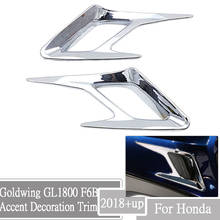 Front Fender Accent Decoration Trim Motorcycle Chrome Accessories For Honda Goldwing GL1800 2018 2019 2020 2024 - buy cheap