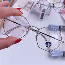 Men Vintage Anti Blue light Glasses Frame Round Women Lens Myopia Optical Mirror Simple Metal Anti-blue Clear Eyewear Frames 2024 - buy cheap