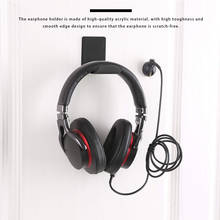 Headphone Wall Hanger Computer Headset Earphone Display Holder Acrylic Wall Mounted Hook 1/2pcs 2024 - buy cheap