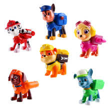 Anime paw patrol ryder, figuras de ação, fabricação de material pvc, robô deformado, brinquedo de cachorro, presente de aniversário de criança, patrulla canina 2024 - compre barato