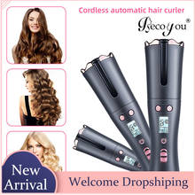 Automatic Hair Curle Portable Cordless USB Electric Hair Curling Wand Roller Iron with 3 Temperature Settings Timer LCD Display 2024 - buy cheap