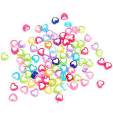 50Pcs Mixed Heart Acrylic Double Beads 8X8mm For Jewellery Marking Loose Spacer Beads Bracelet Necklace Charm Jewelry Finding 2024 - buy cheap