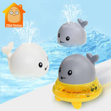 Baby Bath Toy Spray Water Cartoon Whale Electric Shower Swim Pool Bathing Flashing Musical Game Educational Toys For Children 2024 - buy cheap