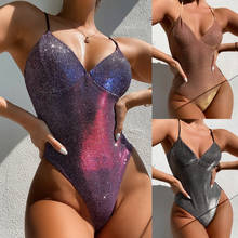 2021 Hot Sky Flash Sexy Women One Piece Swimsuit Swimwear Maio Feminino Praia Stroje K Pielowe Damskie 2024 - buy cheap