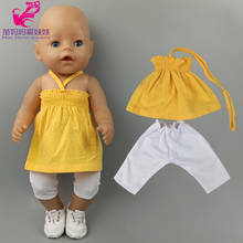 40cm 43cm Baby Doll clothes with hat 18 Inch American OG girl Doll outfits bebe doll rompers 2024 - buy cheap