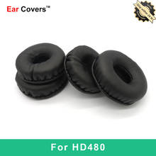 Almohadillas para auriculares Sennheiser HD480, almohadillas de repuesto para auriculares, espuma de esponja de cuero PU 2024 - compra barato