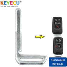 KEYECU Blank Insert Emergency Key Blade for Volvo S60 V60 S80 XC70 XC60 V70 2008-2017 Smart Remote Car Key Shell Keyless fob 2024 - buy cheap