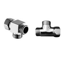3 Way 1/2" Brass Chrome Diverter Water Separator T Shape Faucet Adapter Valve Water Tap Connector Splitter Shower Supply 2024 - buy cheap
