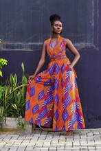 2021 New African Clothes Jumpsuit Multi-Wear Style Wide Leg Pant Dashiki African Dresses For Women Fashion Ladies Robe Africaine 2024 - buy cheap