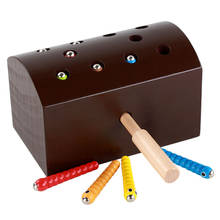 Juguetes de madera Montessori en 3D para niños, juguetes de matemáticas interactivos educativos para edades tempranas, con gusanos que se comen la manzana 2024 - compra barato