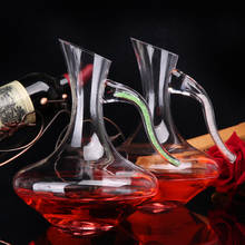 Decantador criativo 1450ml, livre de chumbo, vidro de cristal, cabo de diamante, vinho, uísque, para festa de bar, presente de natal 2024 - compre barato