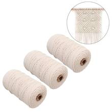 3PCS 2mm x 200m Macrame Cotton Cord Thread Rope Craft for Handmade Decorative Wall Hanging Dream Catcher DIY Home Textile A40 2024 - buy cheap