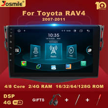 Radio con GPS para coche, reproductor Multimedia con Android 10, 2 Din, DVD, vídeo, Carplay, voz IA, para Toyota RAV4, Rav 4, 2007, 2008, 2009, 2010, 2011, 2012 2024 - compra barato