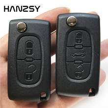 2 3 buttons Car Remote Key Case For Peugeot 308 407 607 307 107 Replacement Flip Folding Key shell HU83/VA2 Blade CE0536/CE0523 2024 - buy cheap