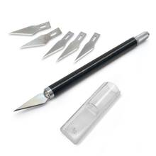 Metal Handle Hobby Knife/Cutter Knife /Craft Knife / Pen Cutter+5pcs Blade Knives Set for PCB Repair DIY Tool 2024 - buy cheap