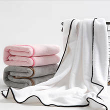 Super Absorbent Quick-dry Bath Towel Super Soft Adult Household Thick Bathtowel Coral Velvet Edging Bath Towel 2024 - buy cheap
