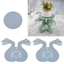 DIY Snake Shape Flower Pot Tray Silicone Resin Molds Flower Pot Holder Snake Leg Bracket Resin Casting Mold Craft Tools 2024 - buy cheap