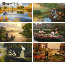 Evershine Diamond Painting Landscape Full Square Cross Stitch Kit Diamond Embroidery Scenery Full Set Rhinestones Pictures Decor 2024 - buy cheap